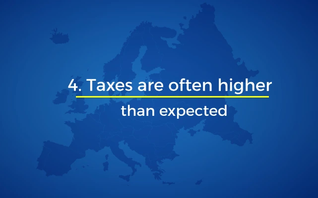 Taxes often higher than expected