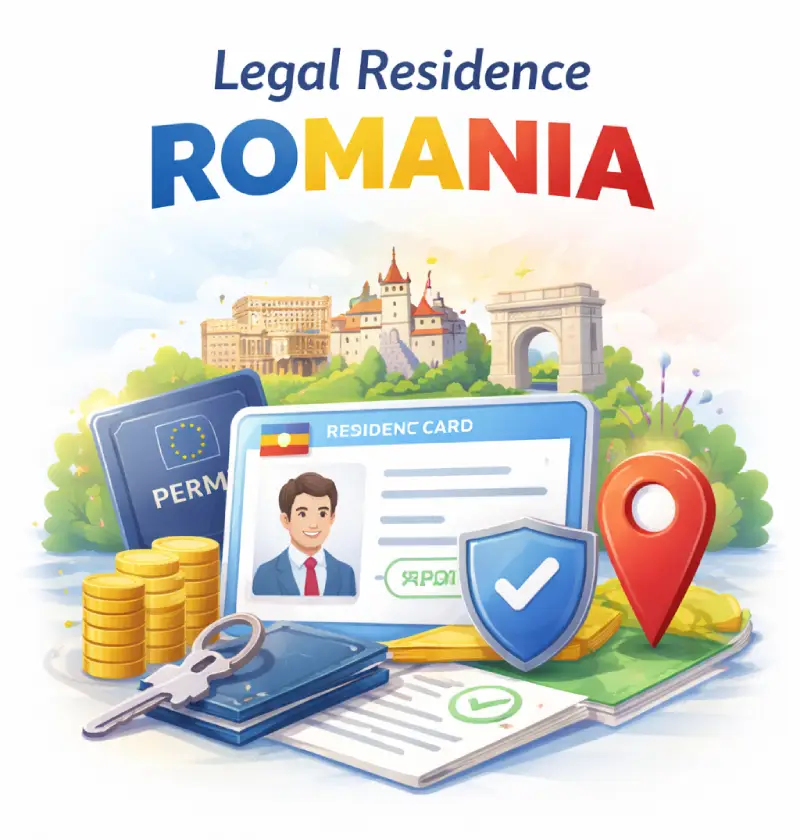 legal residence Romania