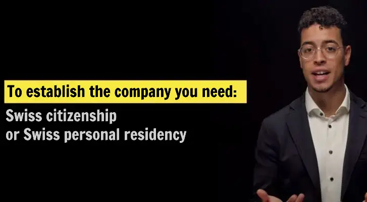 Es benötigt immer einen in der Schweiz wohnhafte Person als Gesellschafter